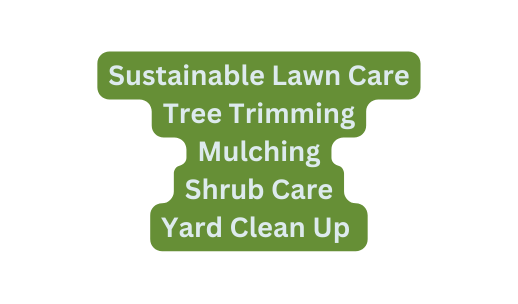 Sustainable Lawn Care Tree Trimming Mulching Shrub Care Yard Clean Up